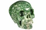 Realistic, Polished Hamine Jasper Skull #151000-1